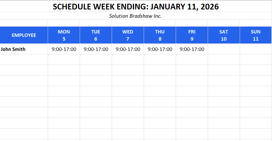 Staff Scheduling & Availability Planner